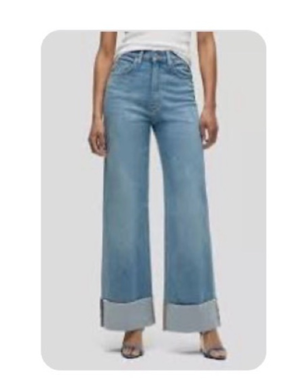 Hudson Jeans Light Blue Wide Leg High-Rise Jeans size 26